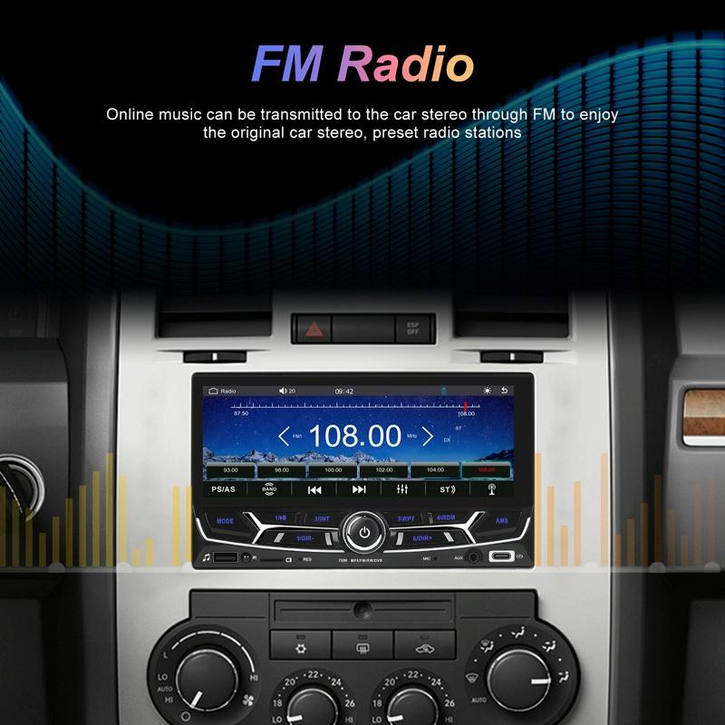 6.86 Inch Dual Butt Mp5 Player W / Backup Camera Bluetooth Carplay 7