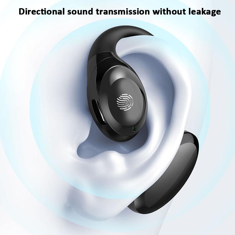 Waterproof Touch Control Wireless Earphones with Ear-hook for Sports - Black 6