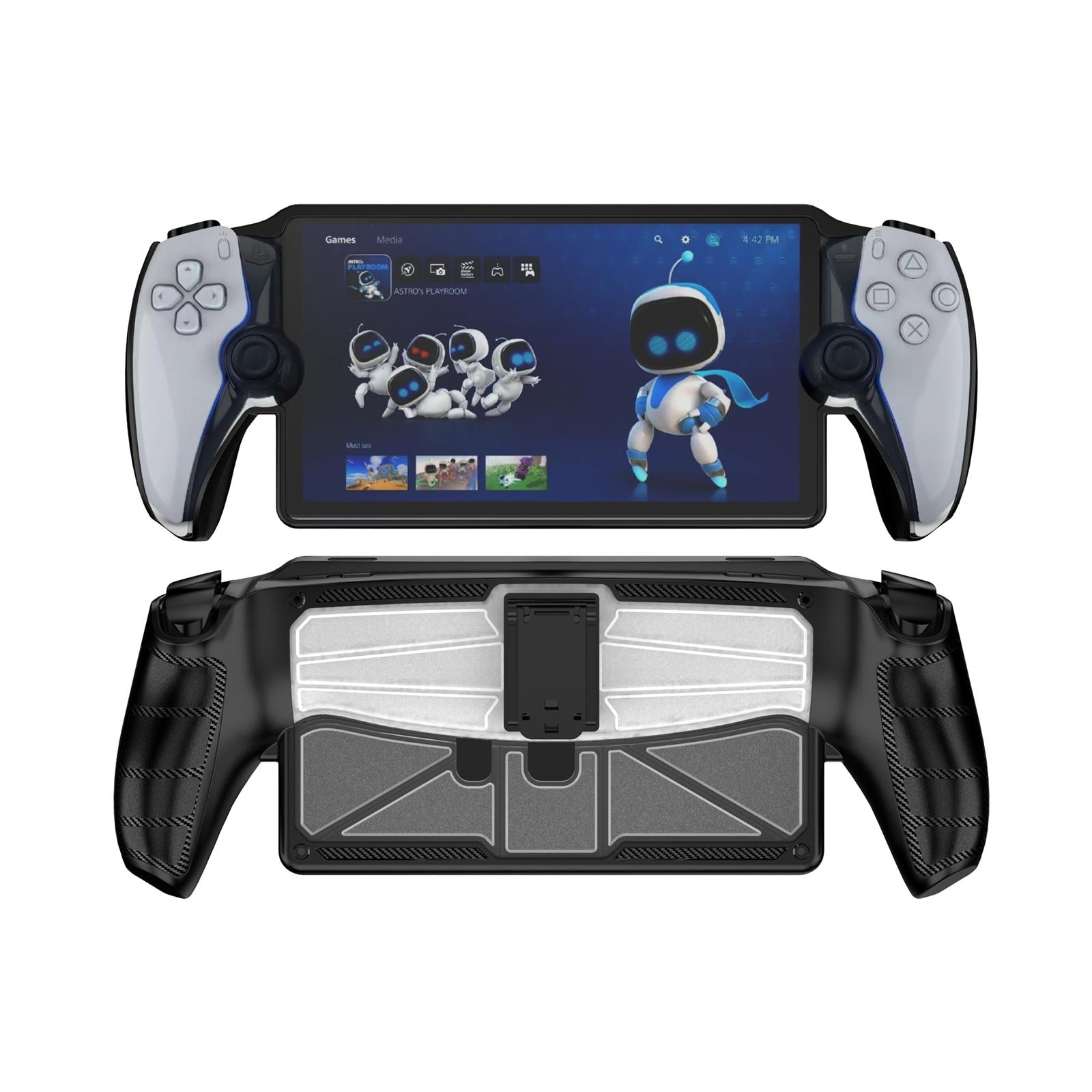 Protective Case with Holder for Sony Playstation Portal Console - Black 8