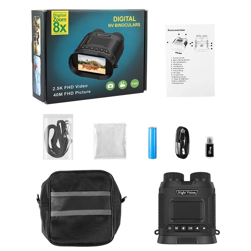 3 Digital Night Vision Binoculars with 3 Ips Screen - Black 11