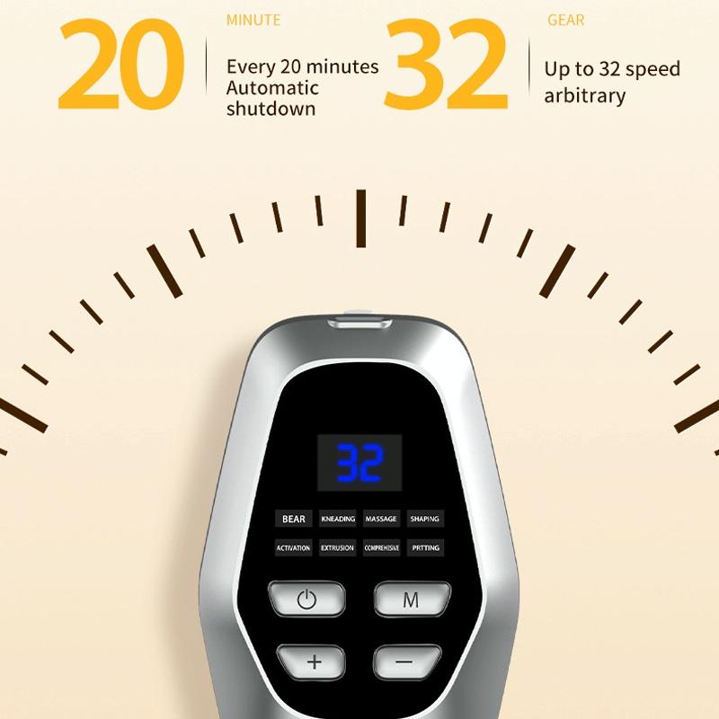 Foldable Ems Foot Massager Pad With Remote Coffee 14