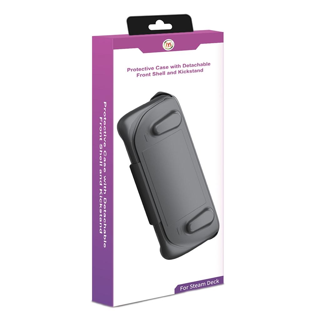 Steam Deck Protective Case & Cover Set with Bracket - Black 10