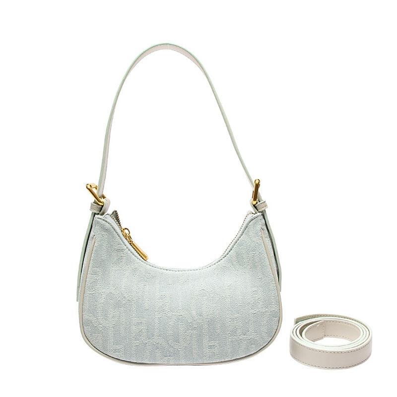Light Denim Shoulder Bag For Women