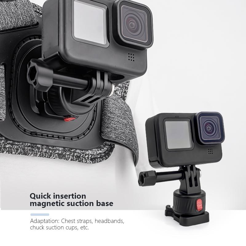 3-piece Magnetic Gimbal Base Adapter for Gopro / Insta360 Go 3 Action Camera 4