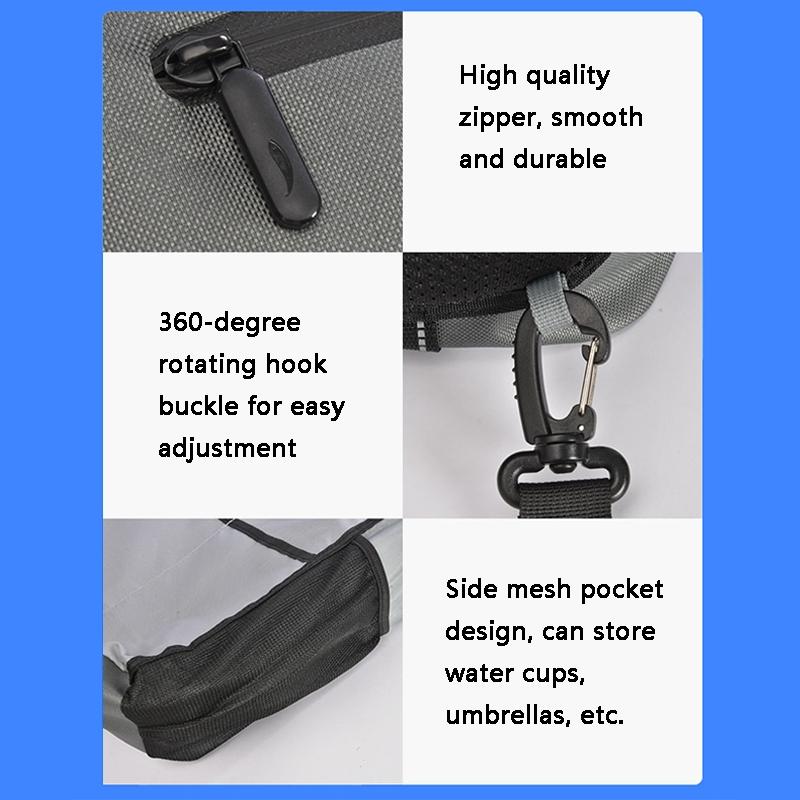 Waterproof Vintage Shoulder Bag Large Capacity - Cool Black 7