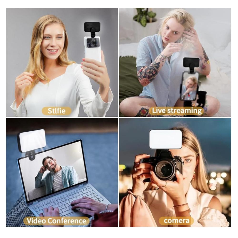 Rechargeable Selfie Light for Phone Laptop Tablet - Black 7