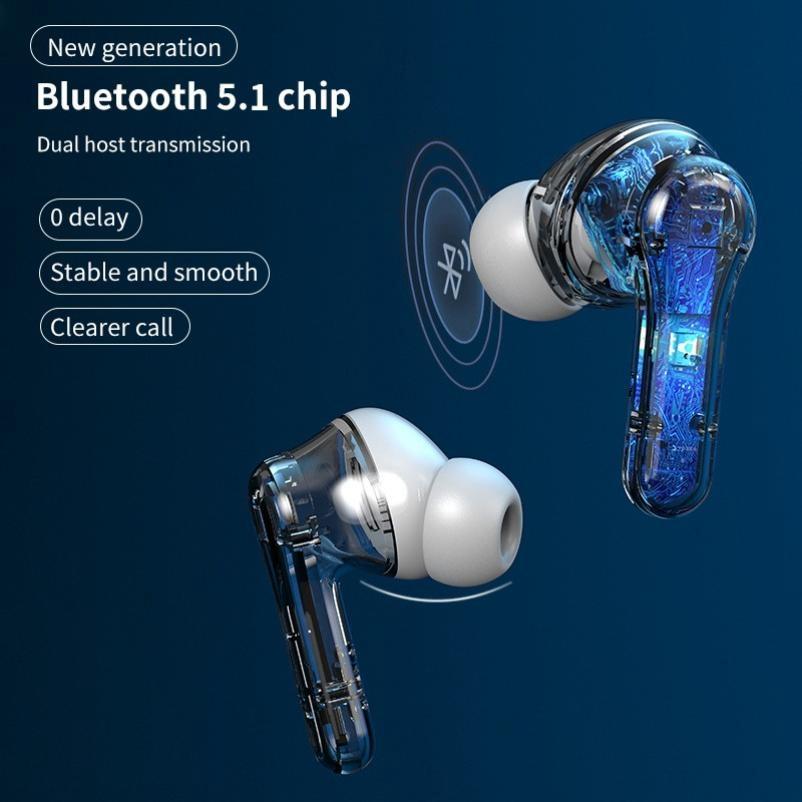 Intelligent Noise Cancelling Bluetooth Headset - Anc Pro Touch 5.0tws Master-slave Switch - Black 10