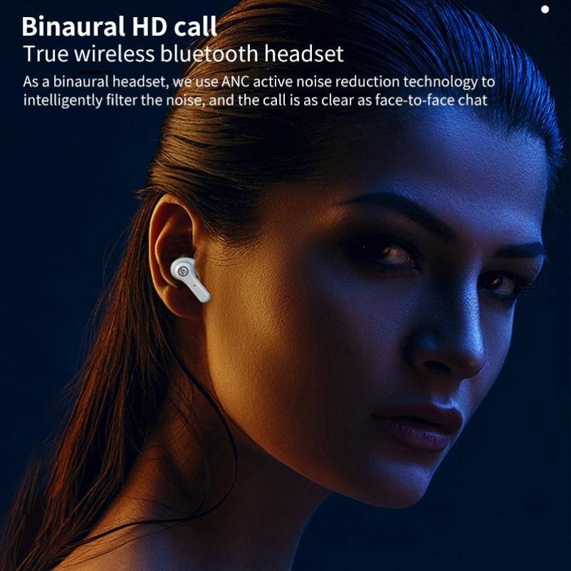 Intelligent Noise Cancelling Bluetooth Headset - Anc Pro Touch 5.0tws Master-slave Switch - Black 13