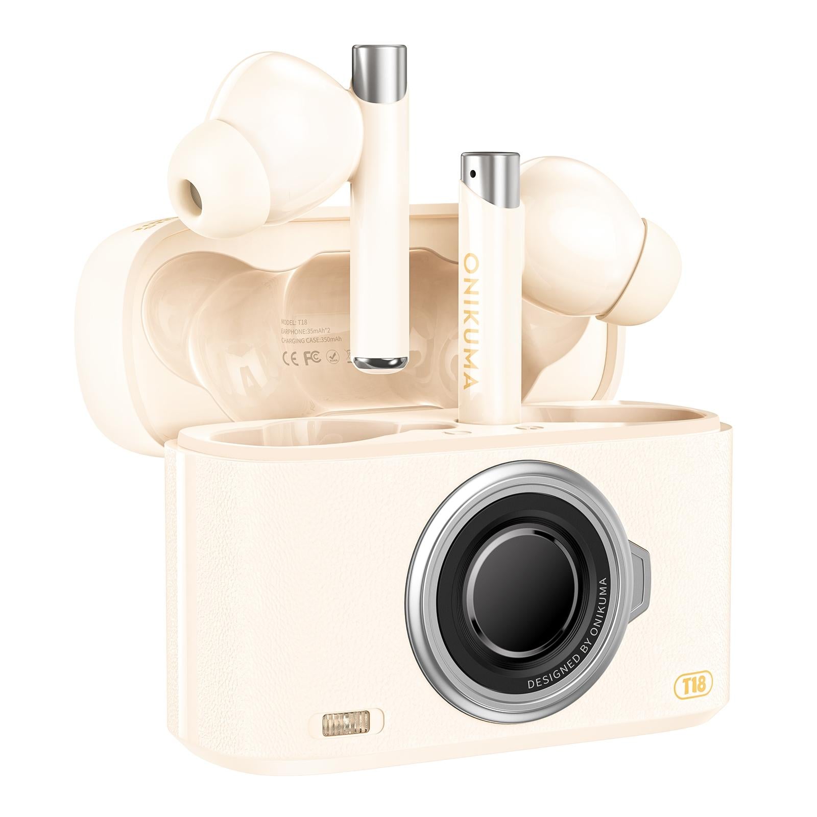 Wireless Bluetooth 5.3 Earbuds - T18 - White 8