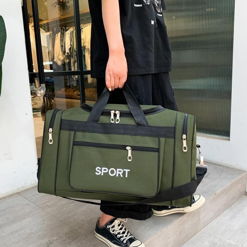 Large Capacity Shoulder Travel Bag - Green 10