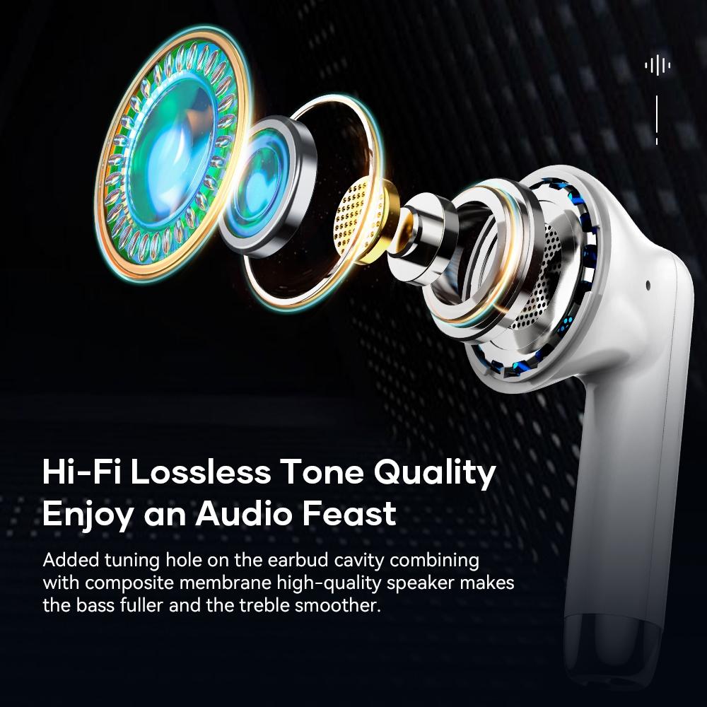 Wireless Bluetooth 5.0 Earphones - White 5