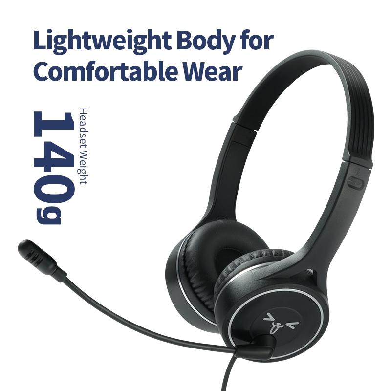 Long Wired Gaming Headset Noise Cancelling 3.5Mm Interface Black 6