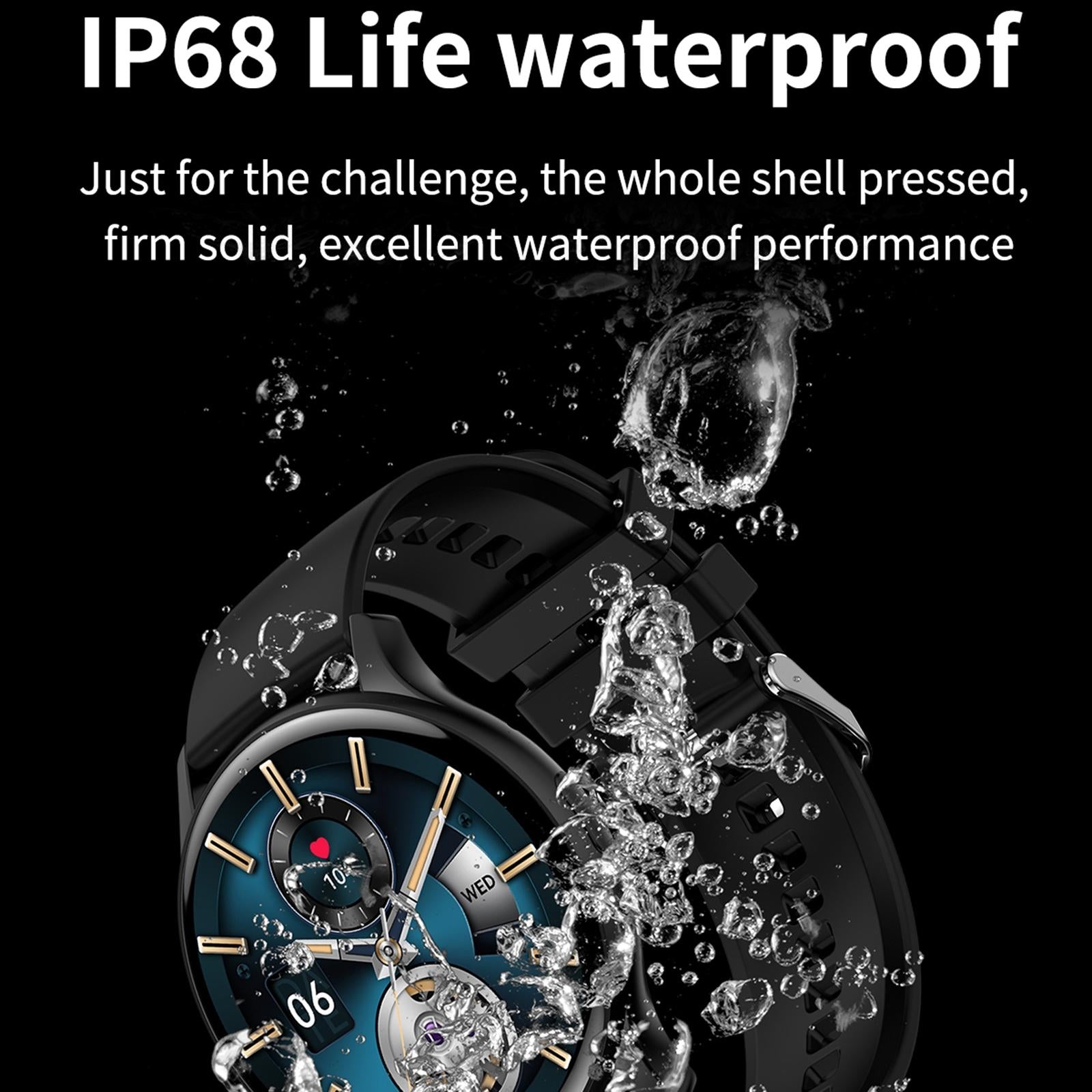 1.43 Inch Bt5.0 Ip67 Sport Smart Watch Support Bluetooth Call / Message Notification / Heart Rate / Blood Pressure Health Monitor - Black 8