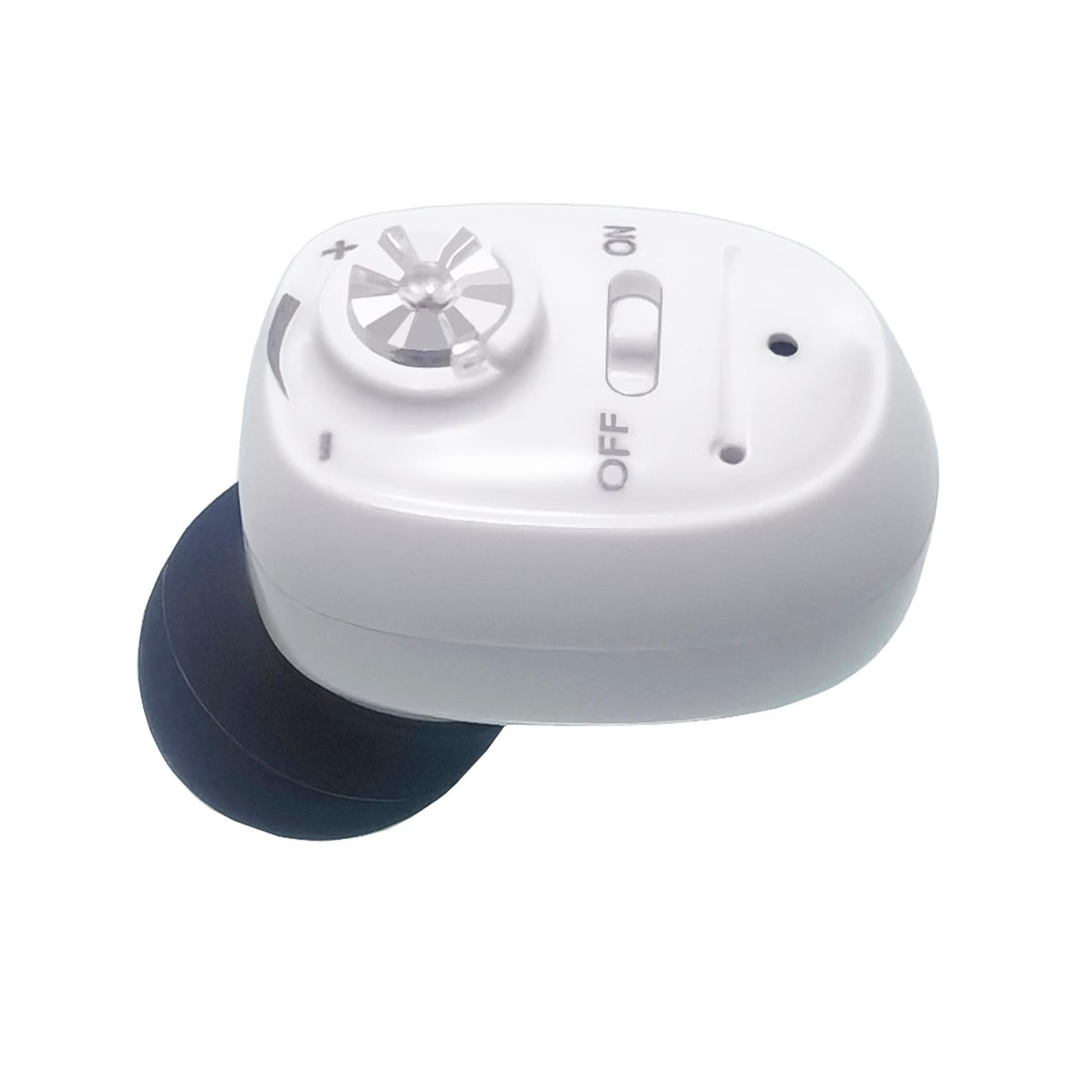 Compact In Ear Hearing Aid Amplifier White 4