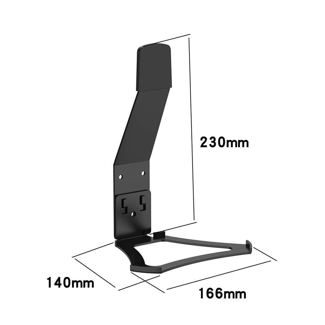 Wall-mounted Metal Bracket for Sonos Move Smart Speaker - Black 3