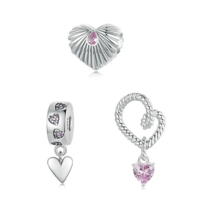 925 Sterling Silver Diy Love Beads 3