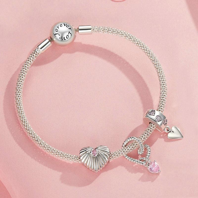925 Sterling Silver Diy Love Beads 5