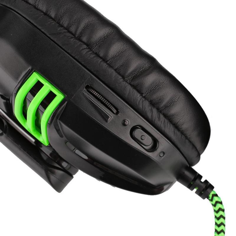 Gaming Headset With Mic For Pc 3.5Mm Wired Stereo Black 5