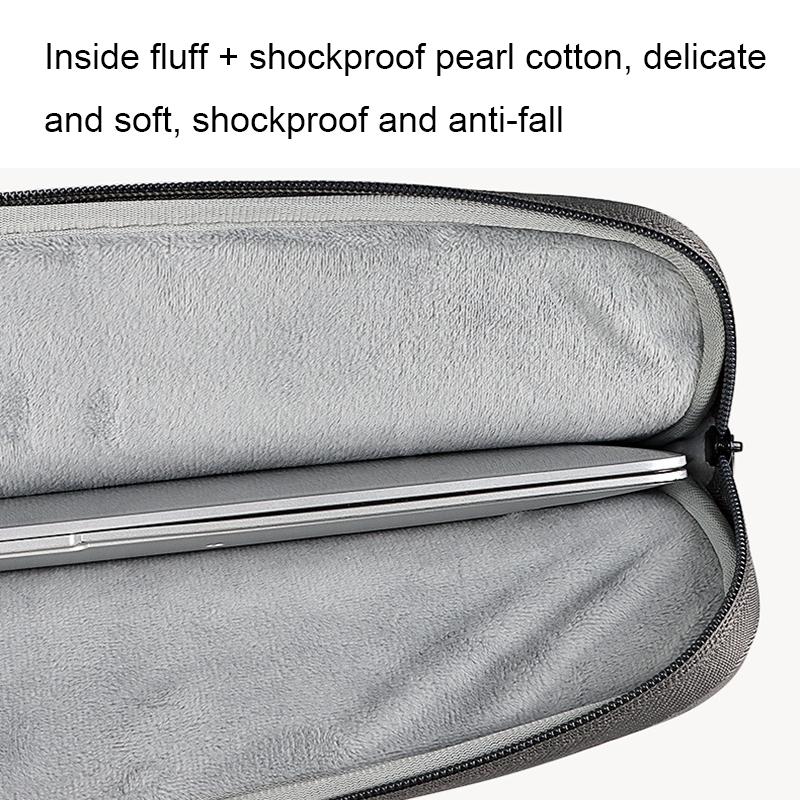 13.3 Inch Double Layer Waterproof Laptop Liner Bag - Light Gray 5