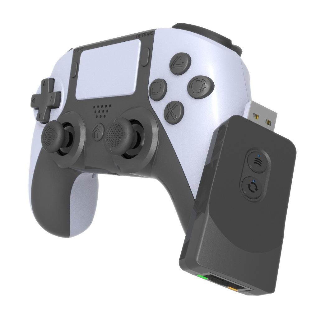 Wireless Dualsense Gamepad for Ps5 / Ps4 / Pc with Bluetooth and Joysticks - Black And White 7