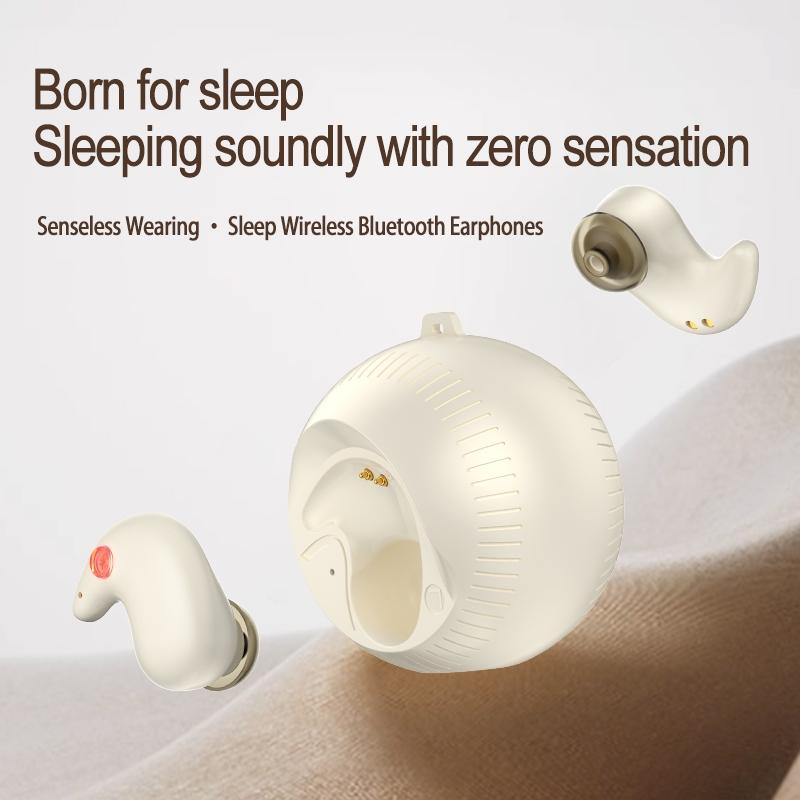 Coconut Ball Bluetooth Earphones with Charging Case - Black 3