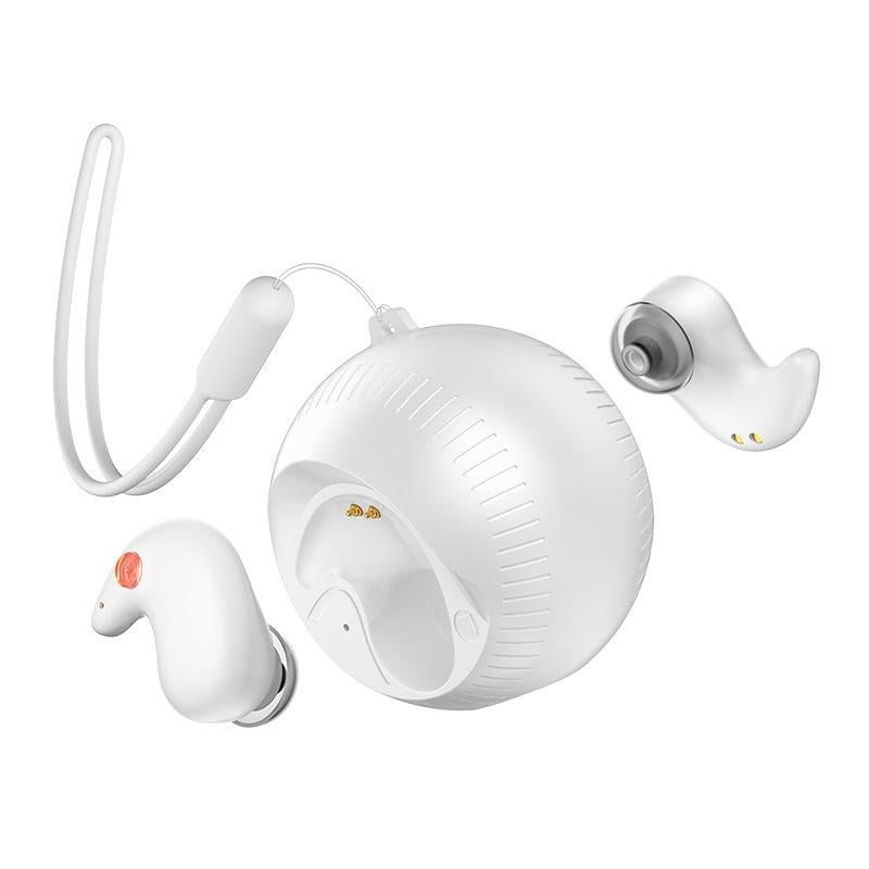 Coconut Ball Bluetooth Earphones with Charging Case - Black 13