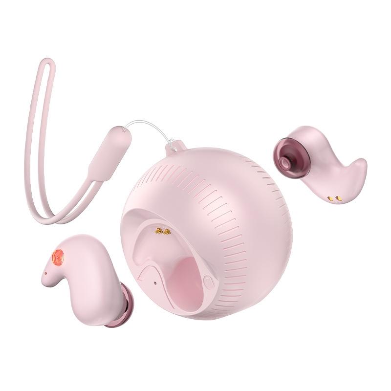 Coconut Ball Bluetooth Earphones with Charging Case - Black 14