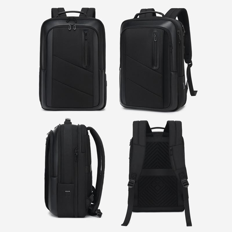 18 Inch Waterproof Double Shoulder Backpack With Usb Black 3