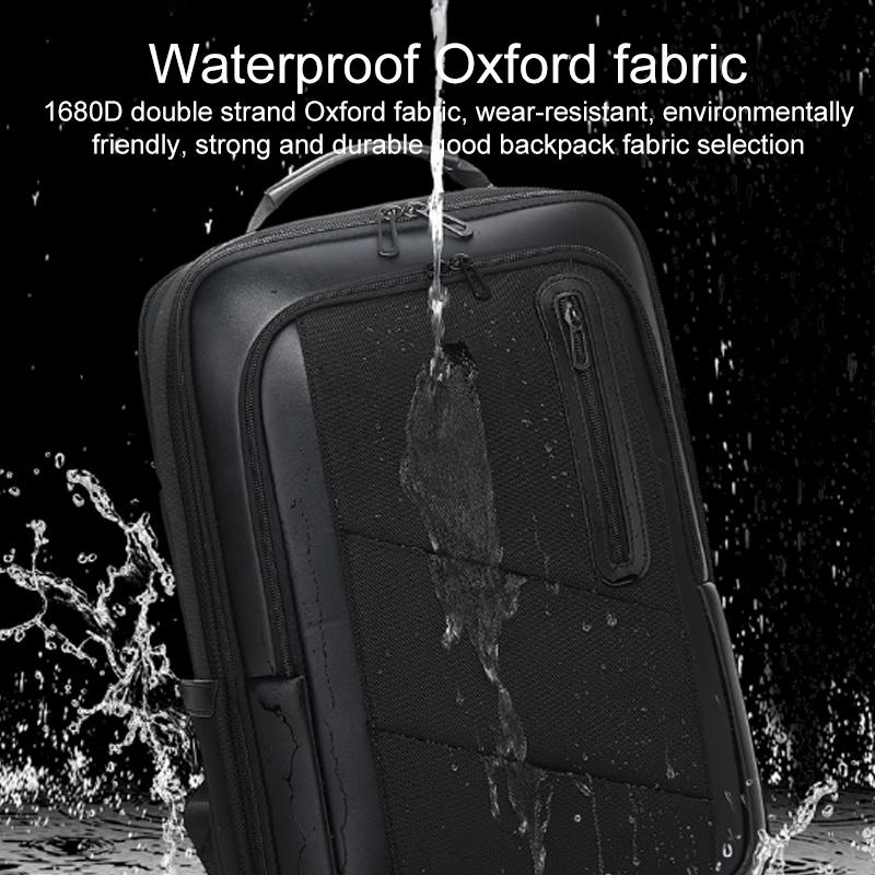 18 Inch Waterproof Double Shoulder Backpack With Usb Black 5