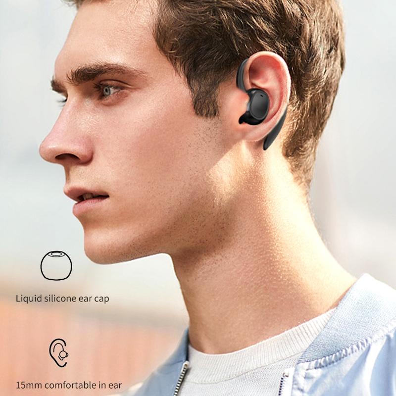 Wireless Stereo Earphones with Charging Case - Black 8