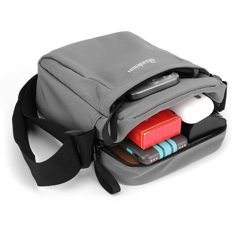 Versatile Canvas Shoulder Backpack For Men - Black 9