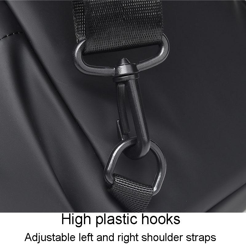 Large Capacity Waterproof Crossbody Chest Bag - Black 14