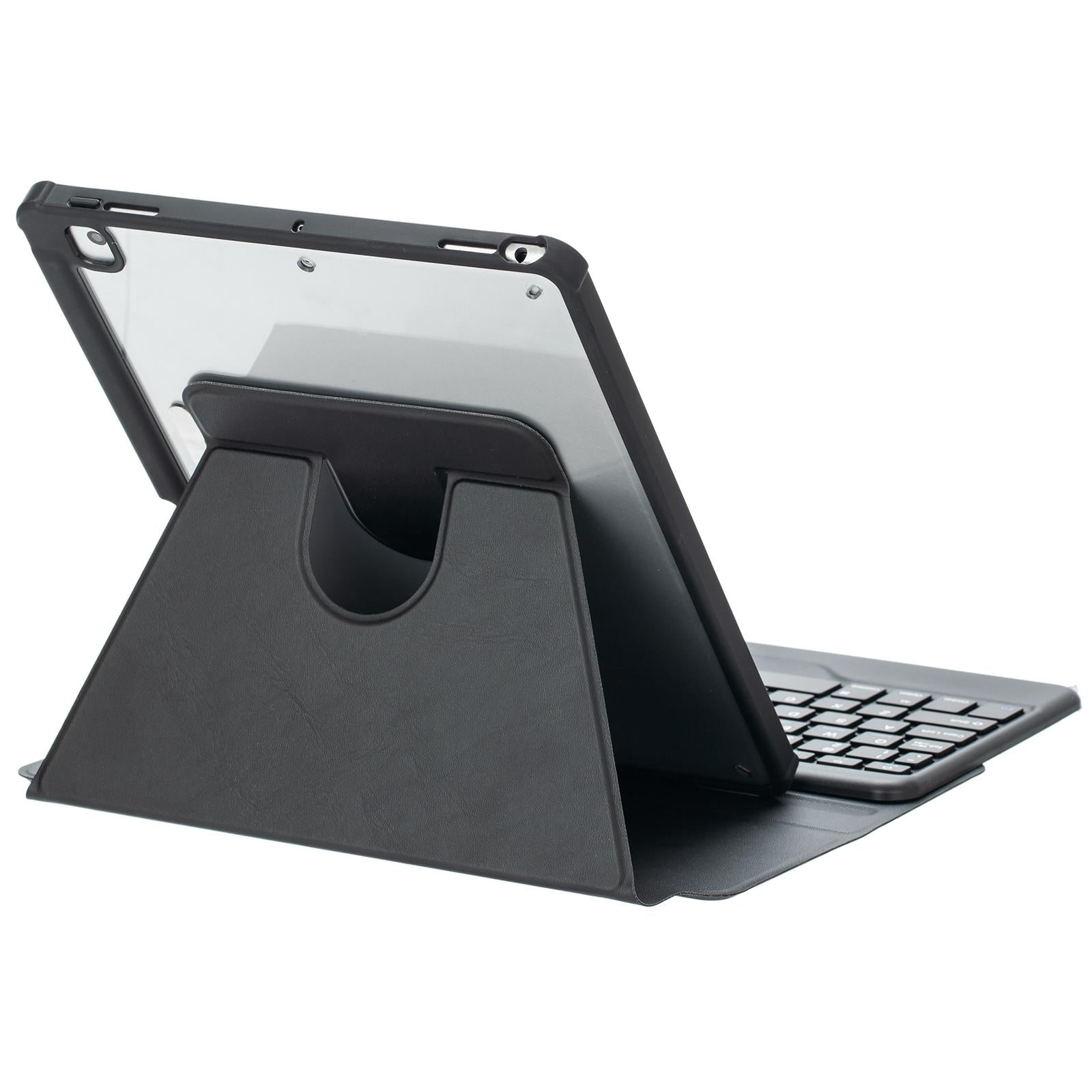 360 Rotation Bluetooth Keyboard Leather Case For Ipad 10.9 2022 With Backlight - Black 13