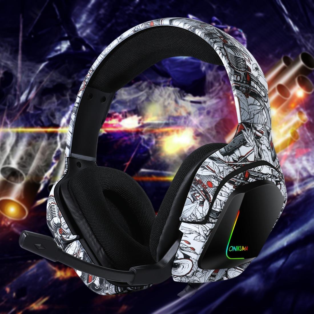Surround Sound Pc Gaming Headset With Mic & Rgb - Black Gray 9