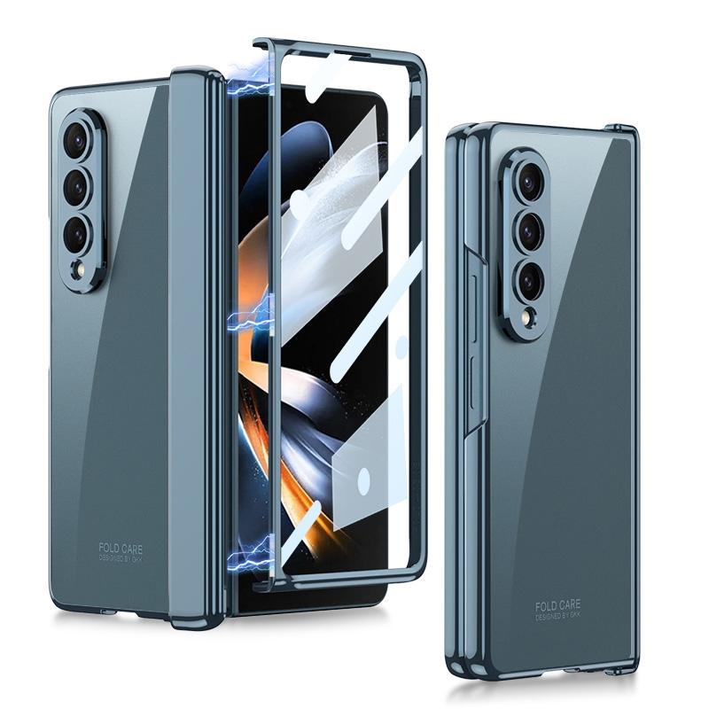For Samsung Galaxy Z Fold4 5G Magnetic Hinged Folding Case - Green