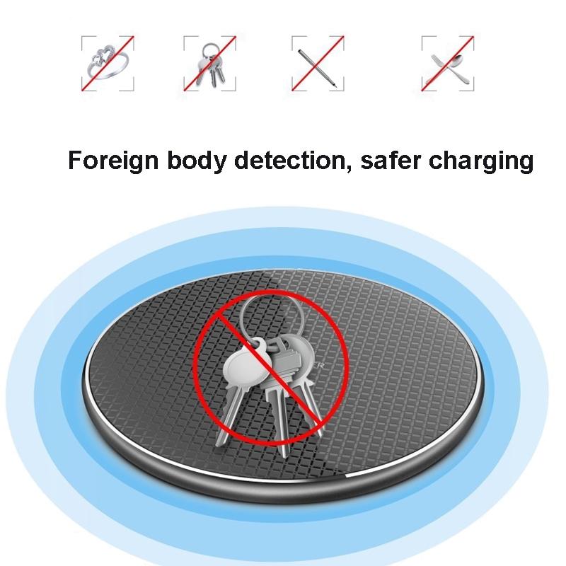 15W Plaid Desktop Wireless Charger - Black 7
