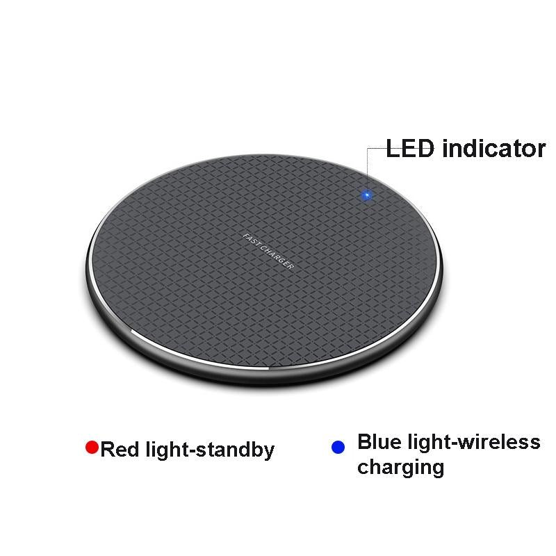 15W Plaid Desktop Wireless Charger - Black 8
