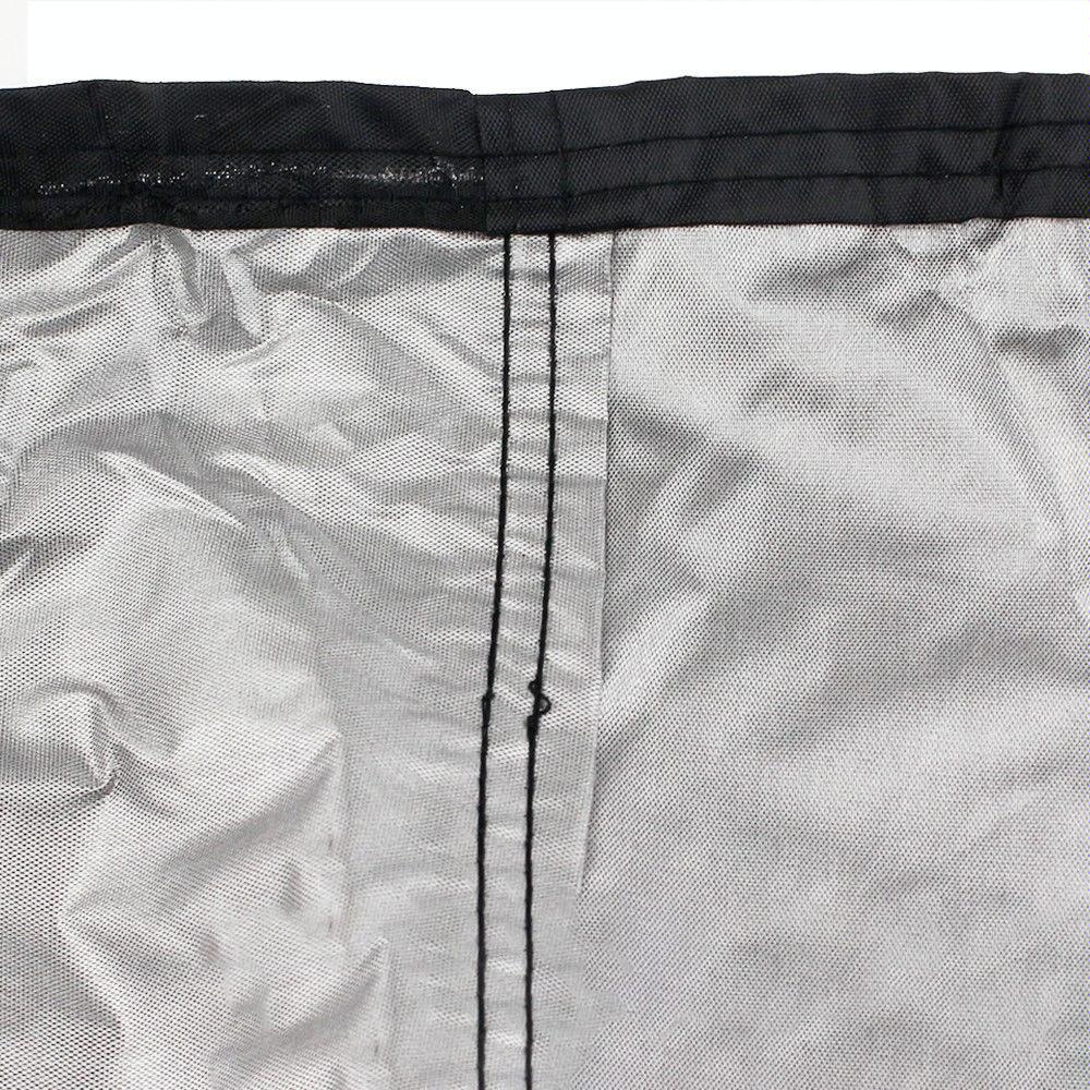 Waterproof Outdoor Bench Cover - Fits 2 Seats - 134x66x89cm - Black / Silver 5