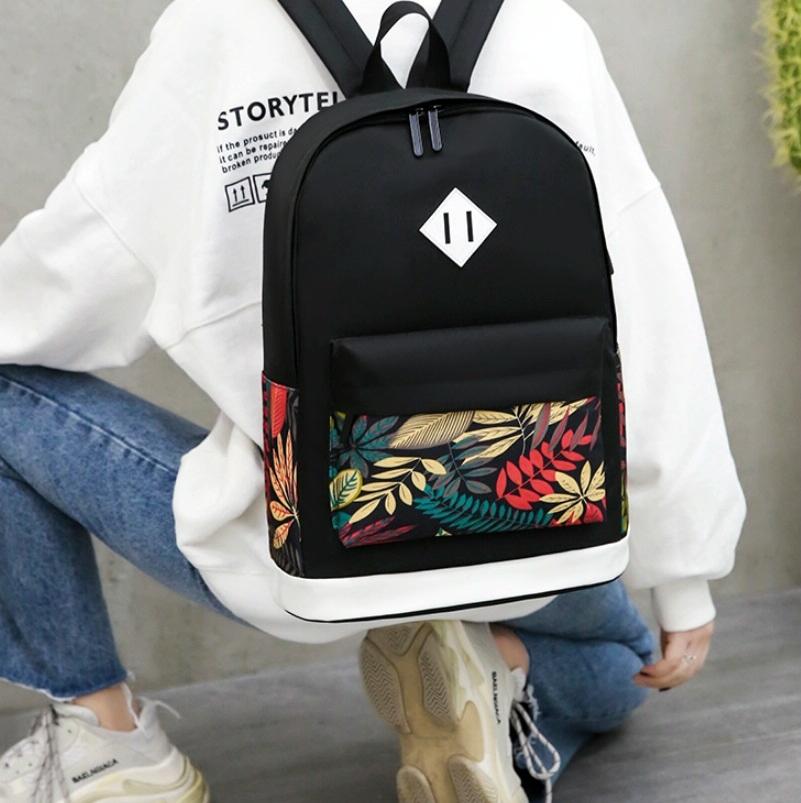 Versatile Student Backpack with Usb Port - College Style - Red 8