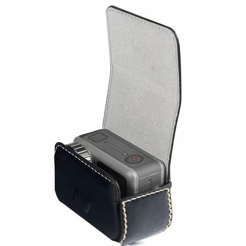 Waterproof Mini Leather Case for Dji Action Gopro Sjcam Xiaomi Mi Jia - Storage Box - Black 5