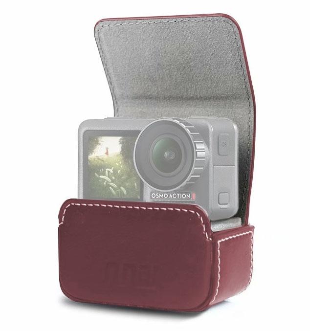 Waterproof Mini Leather Case for Dji Action Gopro Sjcam Xiaomi Mi Jia - Storage Box - Black 9
