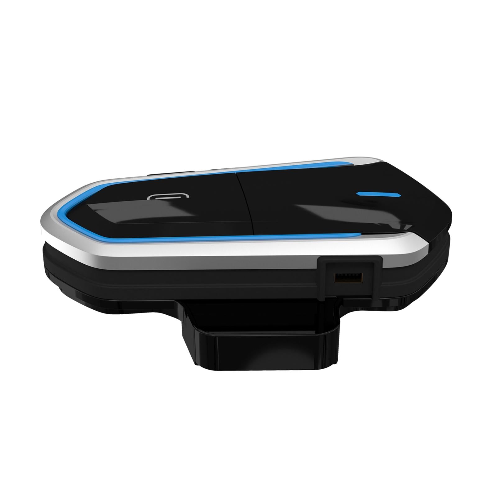 Bluetooth Motorcycle Helmet Headset - Low Power 4.2 - Black 12