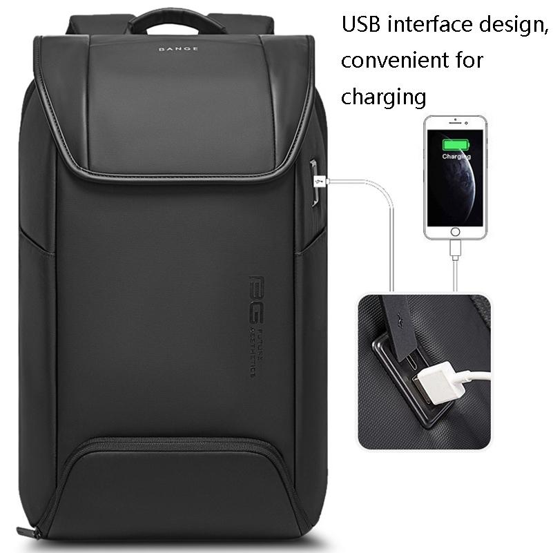 Men Anti-theft Backpack - Secure & Stylish - Black 8