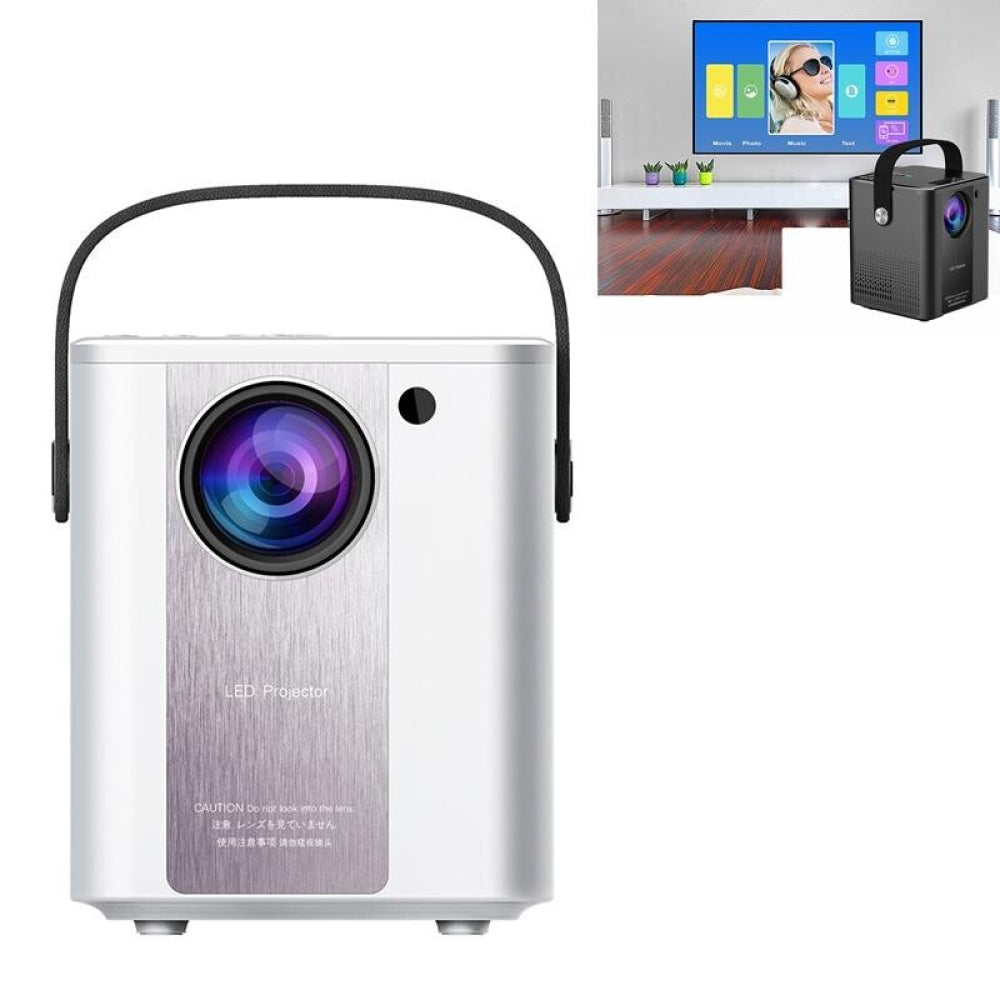 C500 Portable Mini Led Home Hd Projector - White Same Screen Version 3