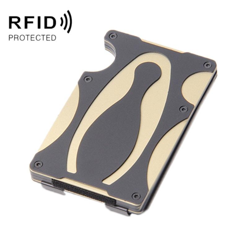 Rfid-blocking Metal Wallet - Secure & Compact - Red 7