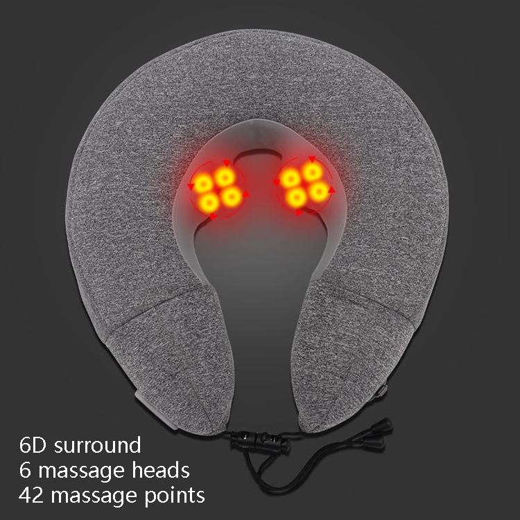 Gray Inflatable Neck Massager Pillow For Cervical Spine 5