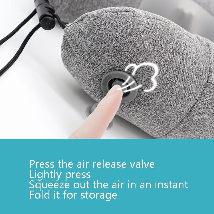 Gray Inflatable Neck Massager Pillow For Cervical Spine 7