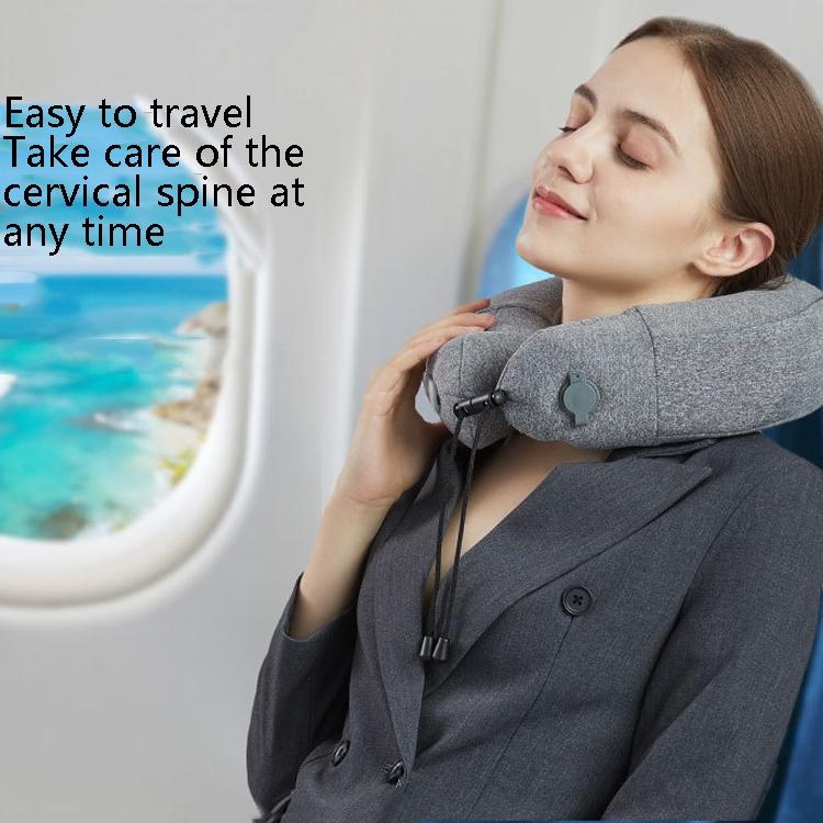 Gray Inflatable Neck Massager Pillow For Cervical Spine 12