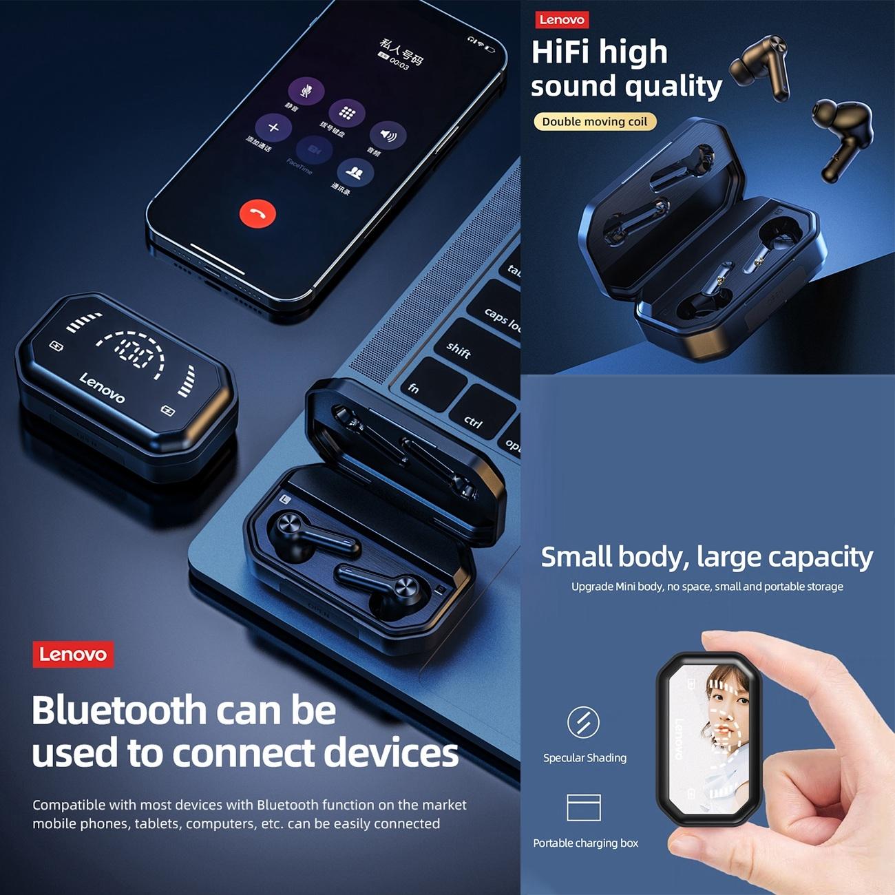 Pro Tws Wireless Bluetooth Earphones with Led Display - Black 10