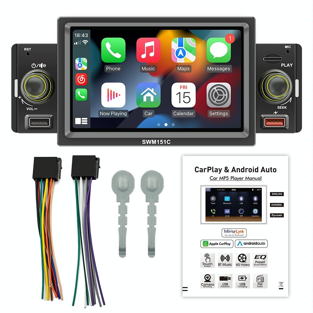 5 Inch Car Mp5 Inch Player With Carplay / Android Auto - Black 6